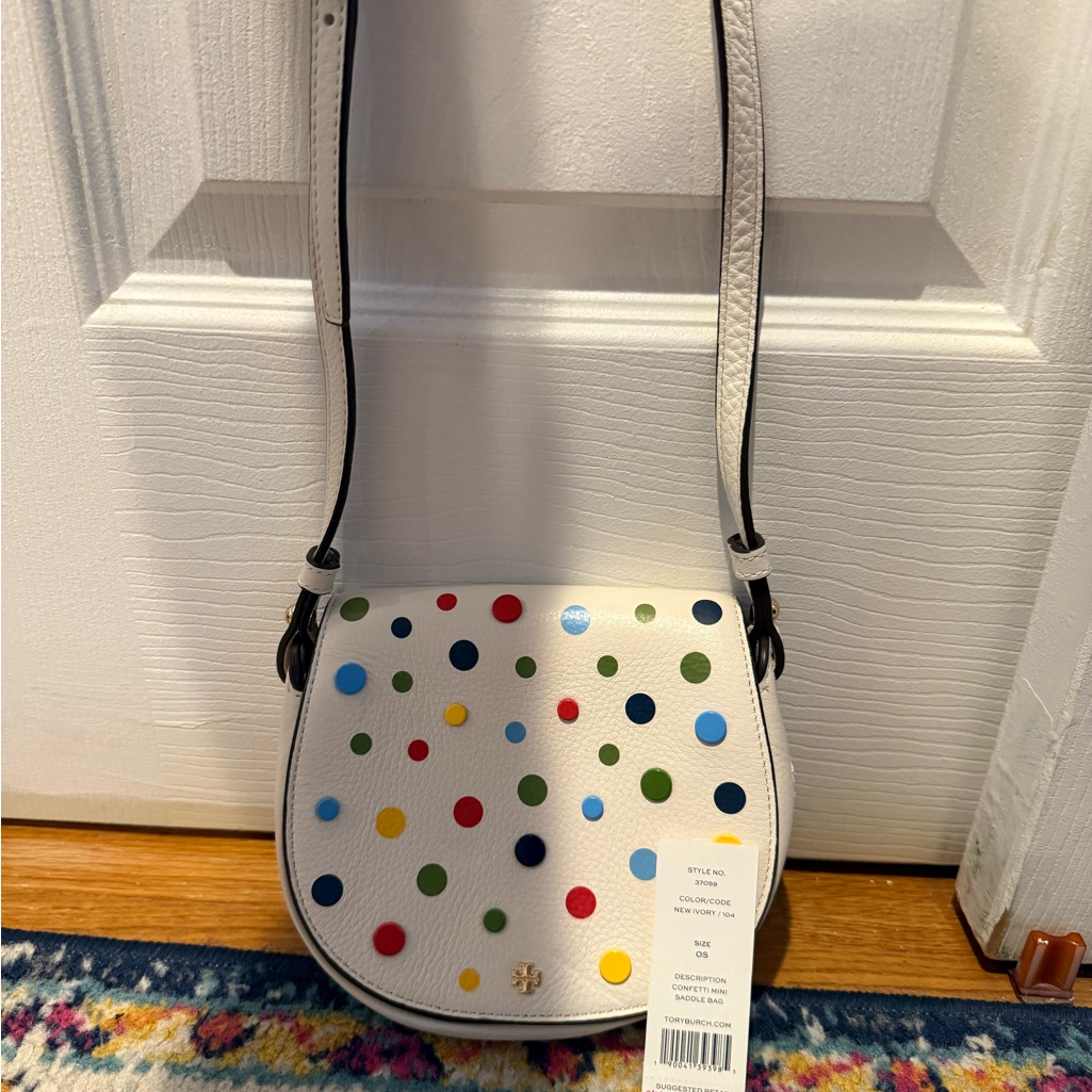 Tory Burch Confetti Mini Saddle Bag